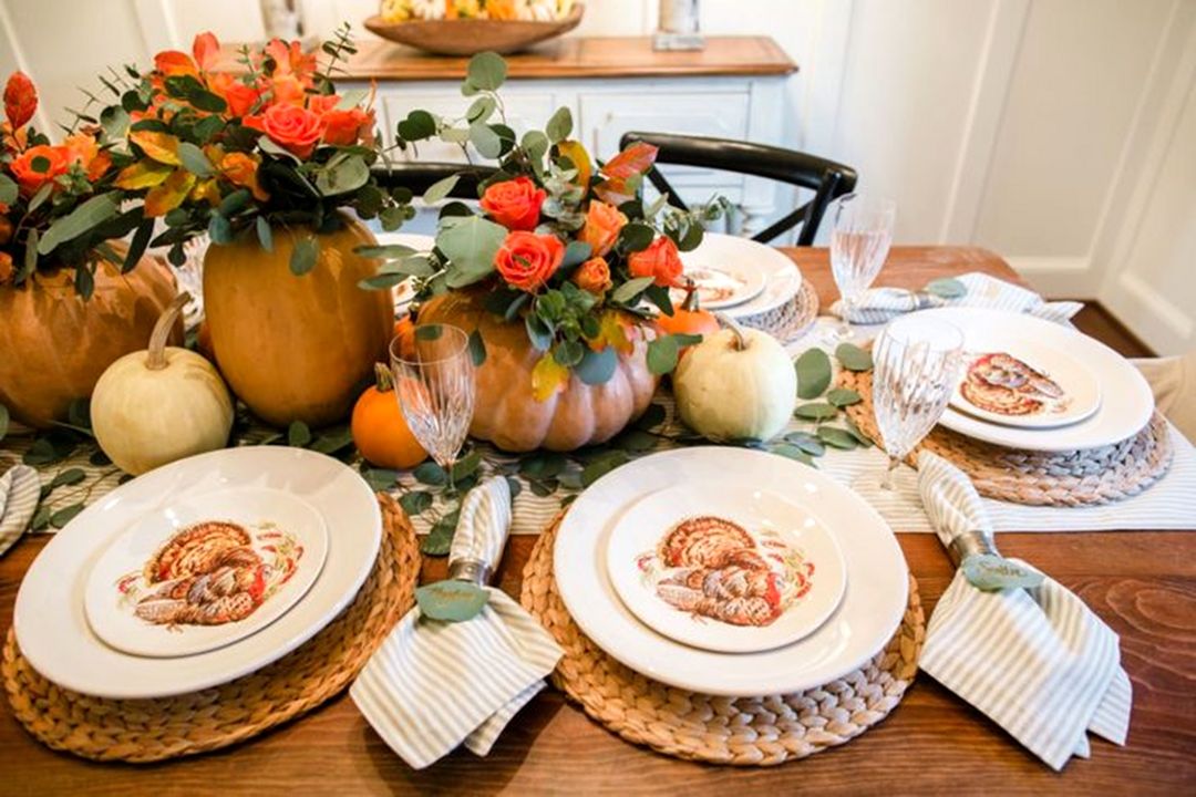 Easy Thanksgiving Tablescapem