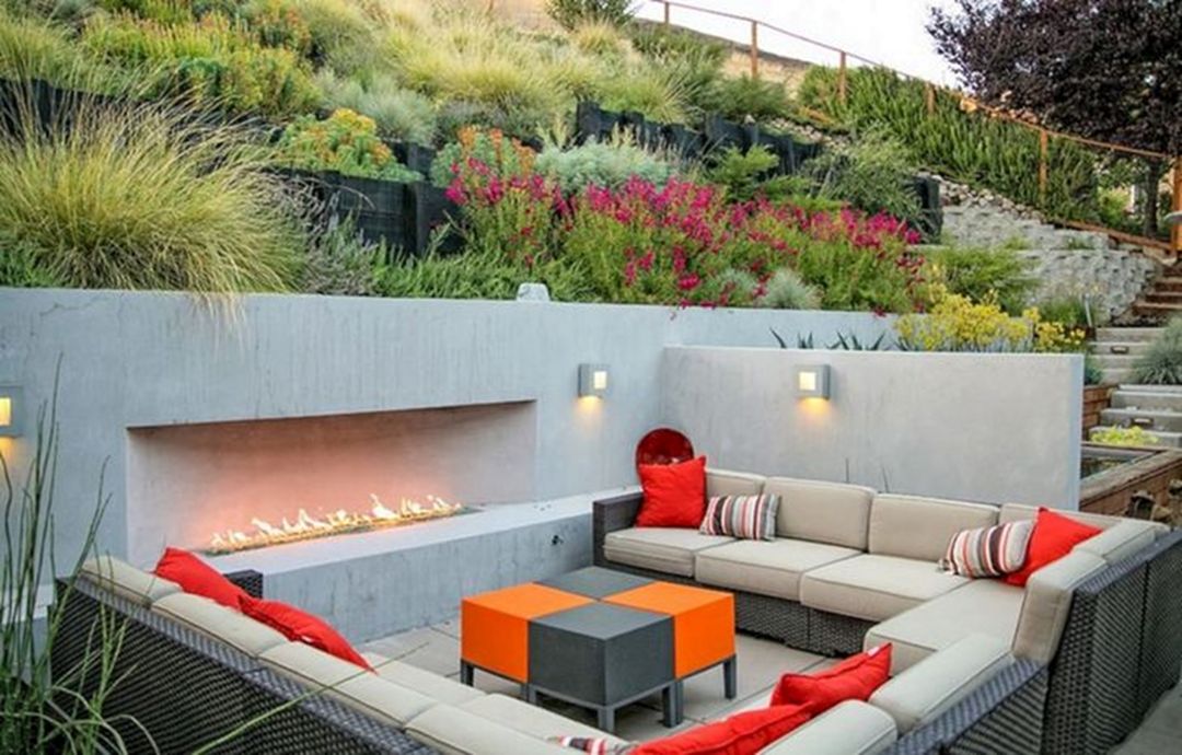 Firepit Outdoor Ideas WIth Sitting Area