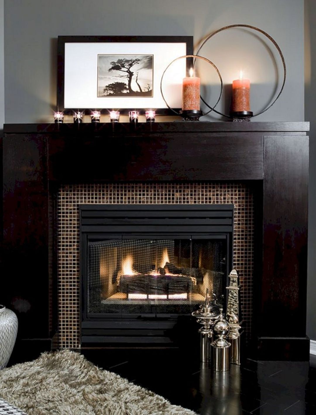 Fireplace Winter Decoration Ideas