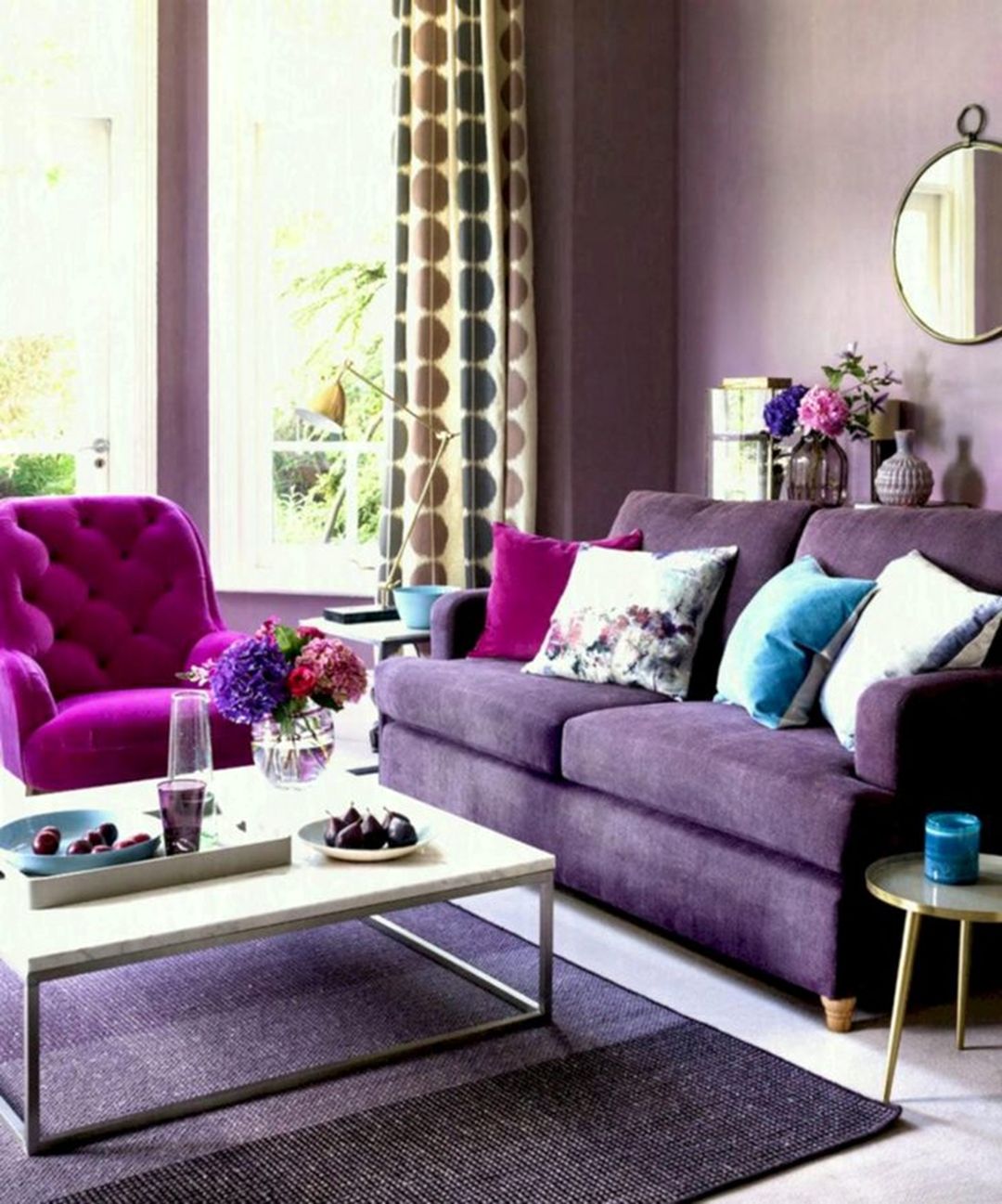 Inspiring Grey Purple Interior Ideas