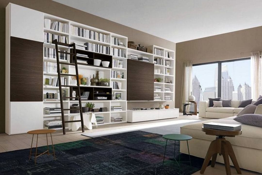 Best Living Room WIth Bookshelf Ideas