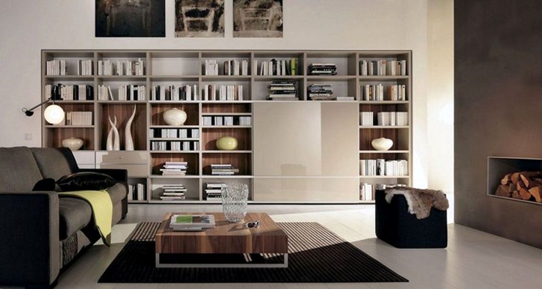 Modern Living Room Bookshelf