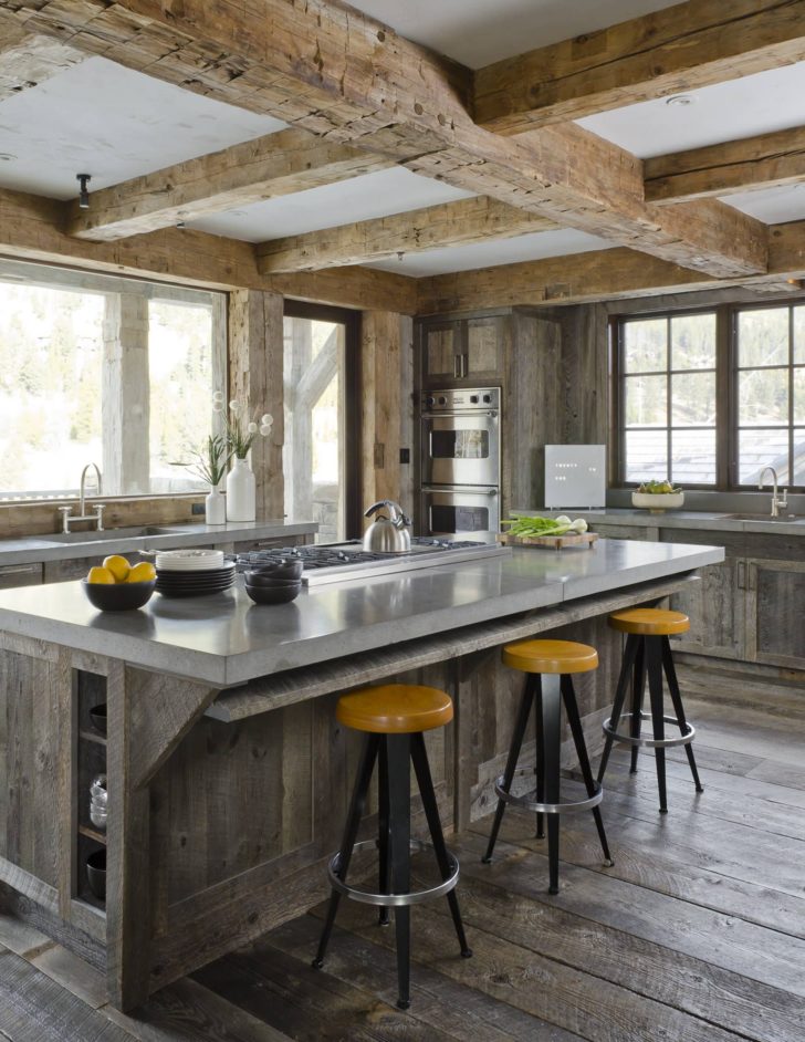 Rustic Kitchen Cabinetry Concrete