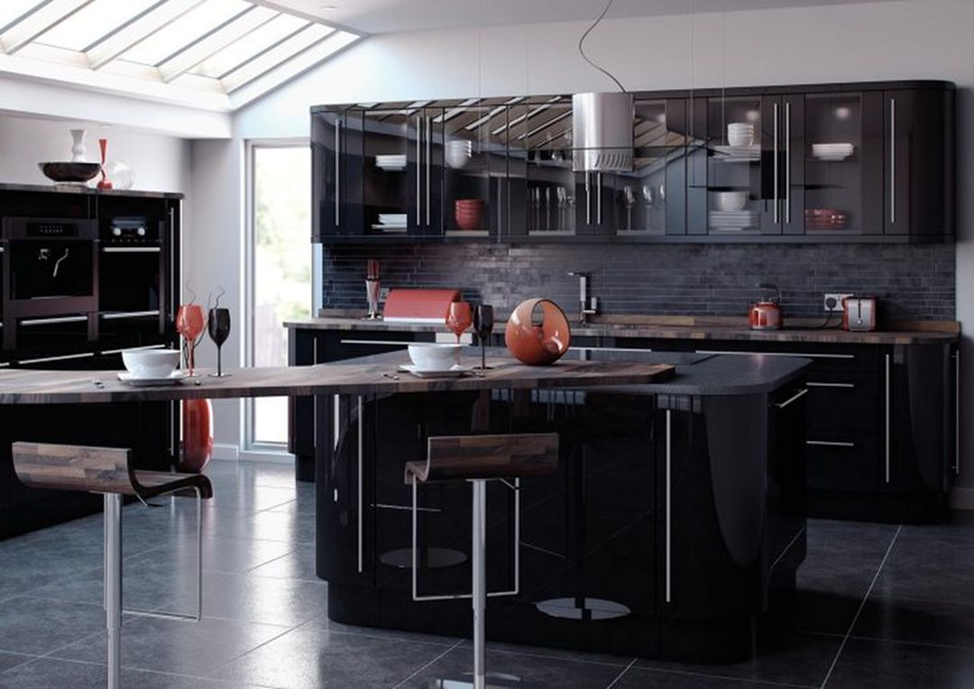 Amazing Black Kitchen Cabinet Design