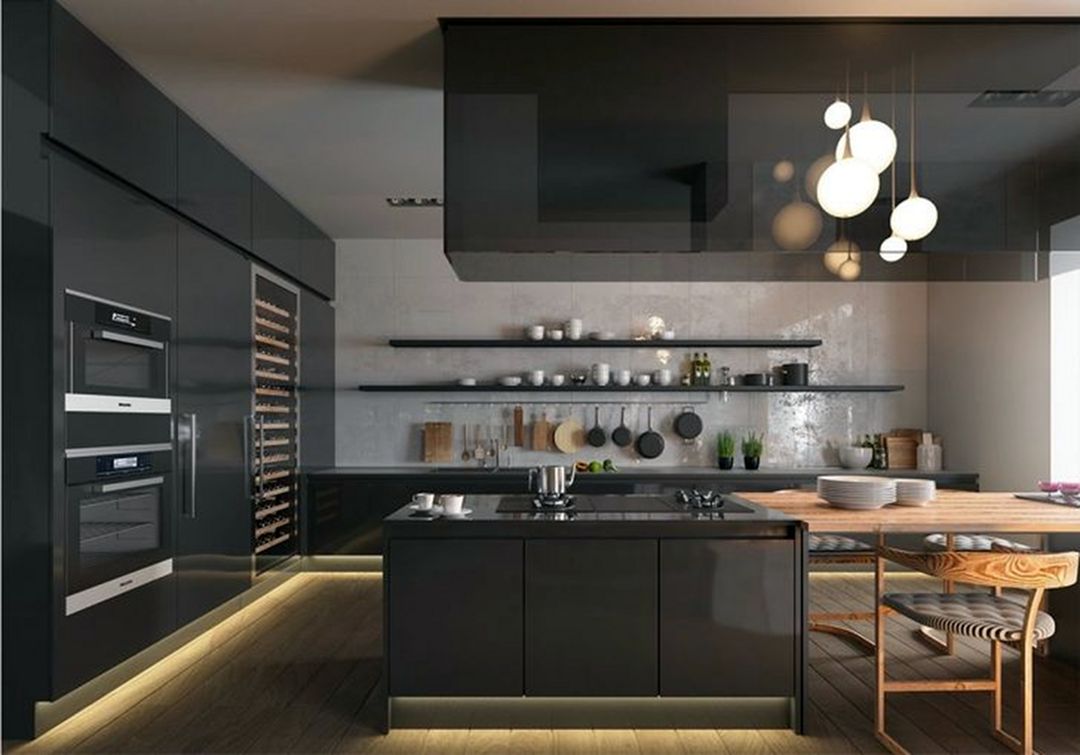 Beautiful Black Kitchen Design Ideas