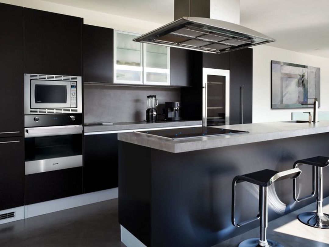 Gorgeous Modern Black Kitchen Cabinets