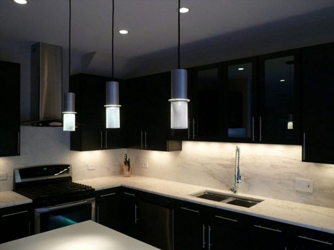 Stunning Black Kitchen Design Interior