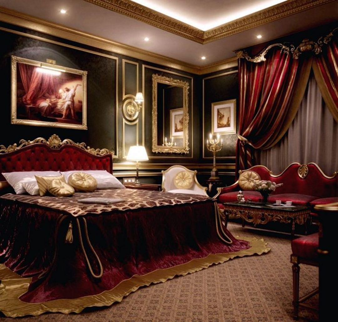 Royal Luxury Victorian Master Bedroom Interior Design Ideas