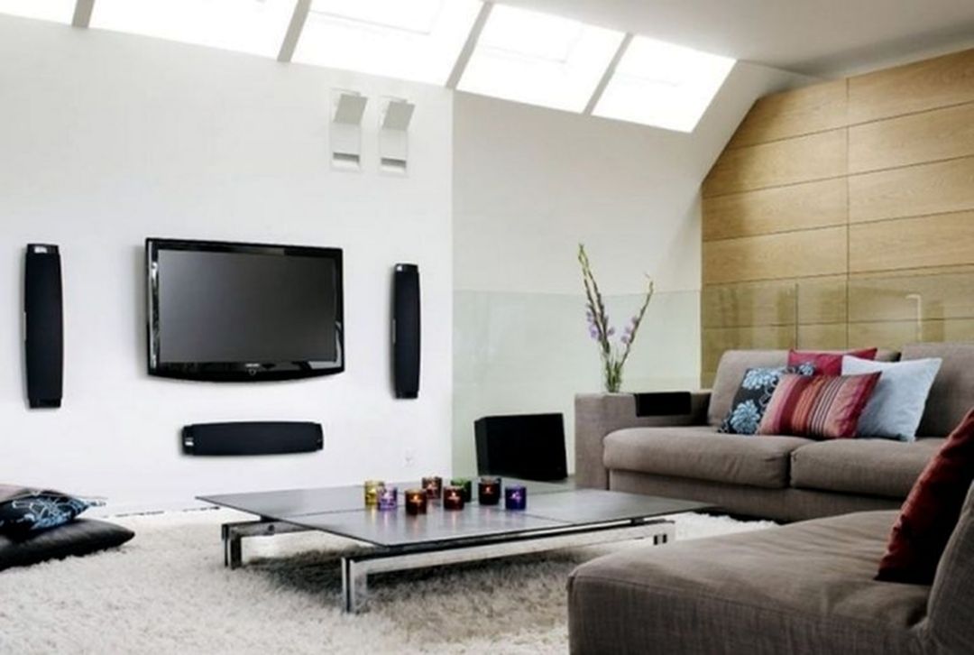 Integrated home theater into living room source ofdesign