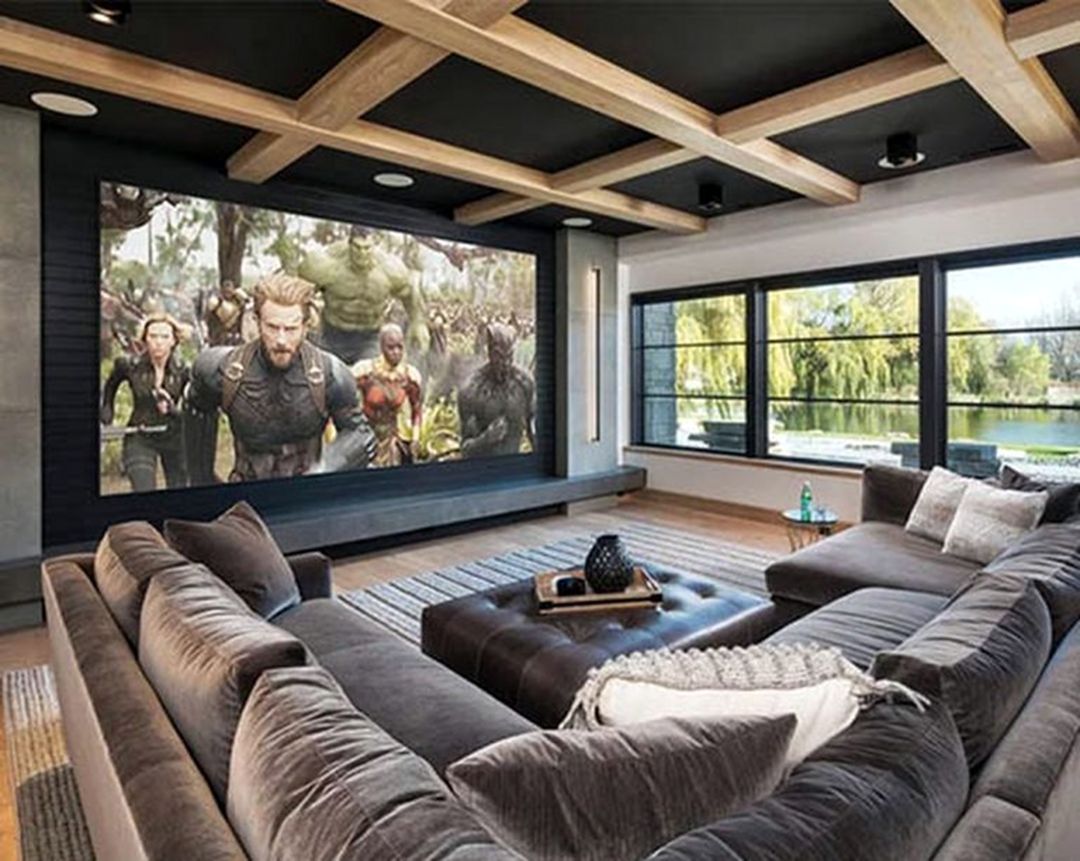 Private home theater of living room source sebring design build