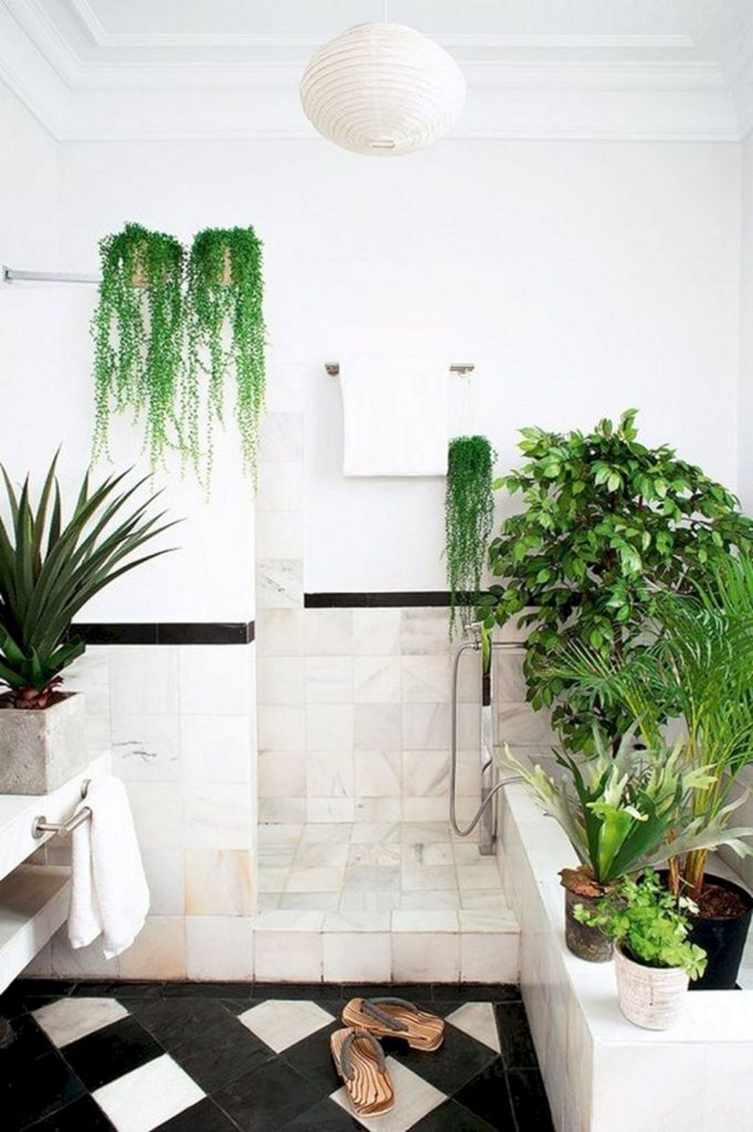 Bathroom Design With Indoor Plants
