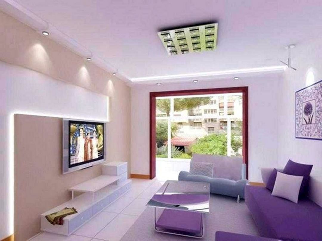 Home Interior With Purple Paint Ideas