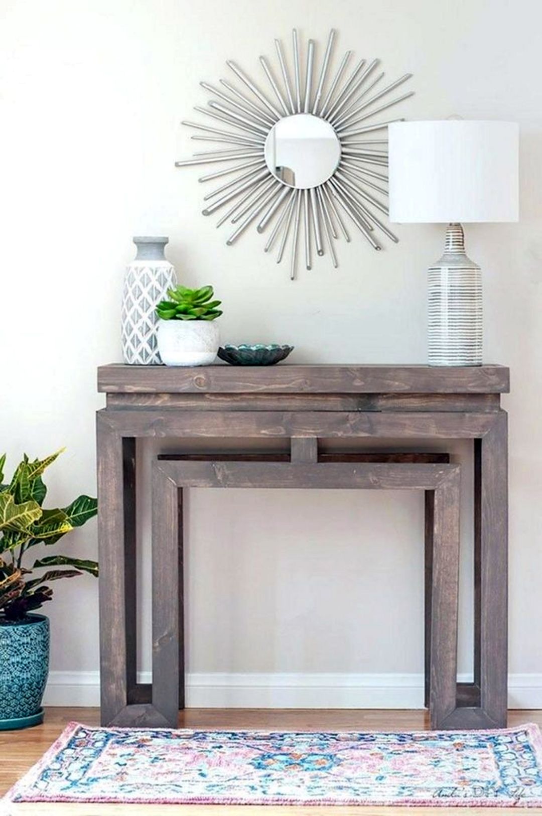 Console Table Diy Fabric Covered