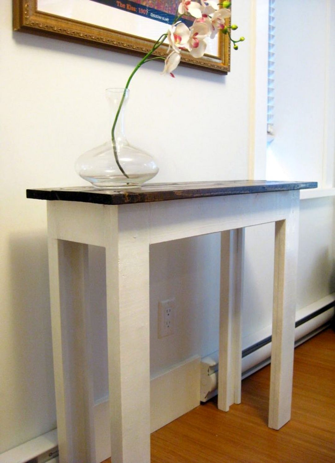 Easy DIY Console Table Behind Couch