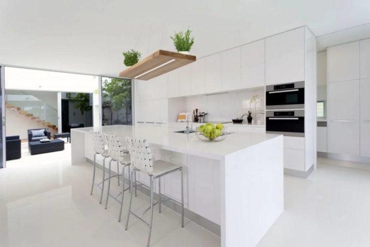 White Kitchen Minimalist Concept