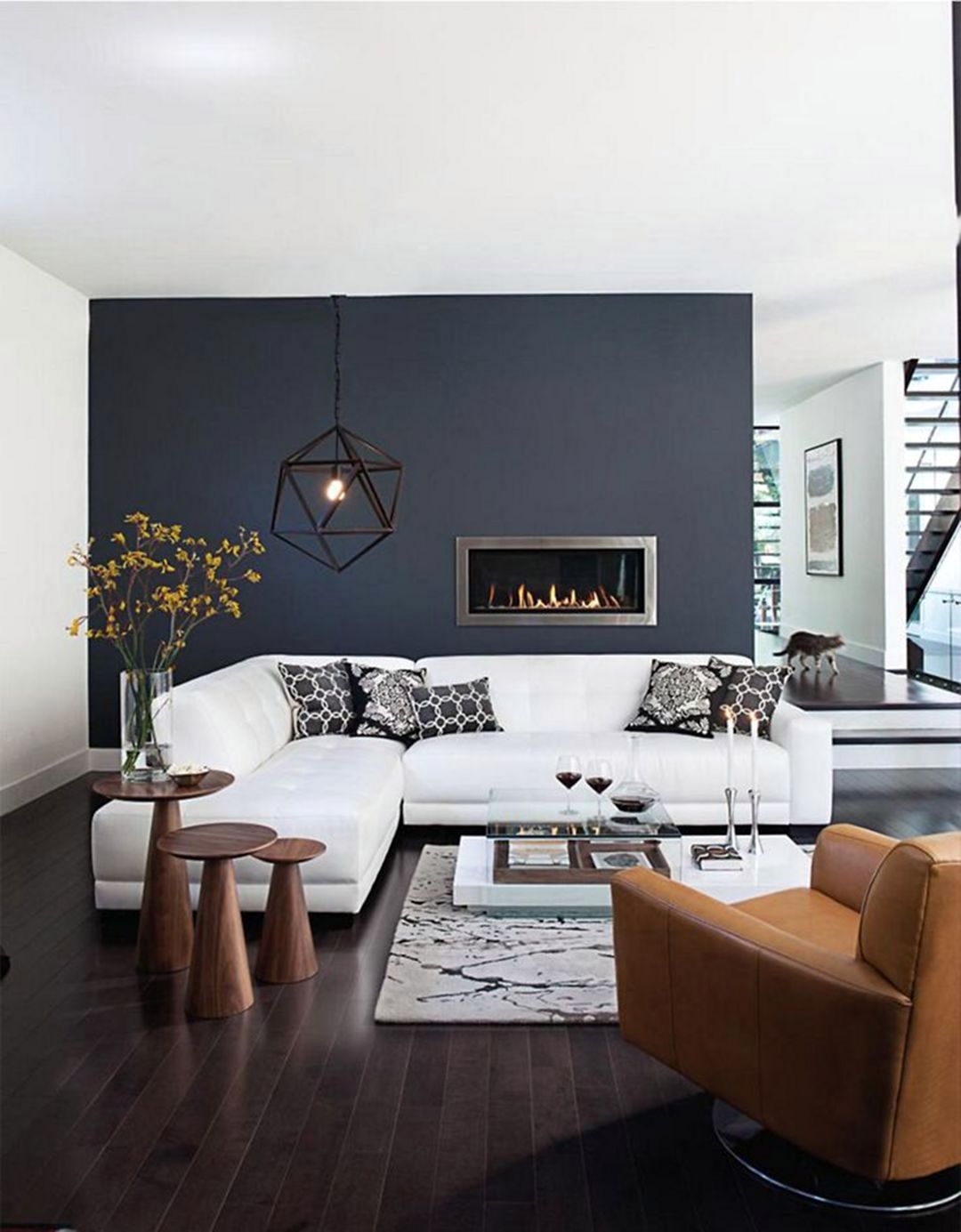 Modern Living Room With Sectional Sofa