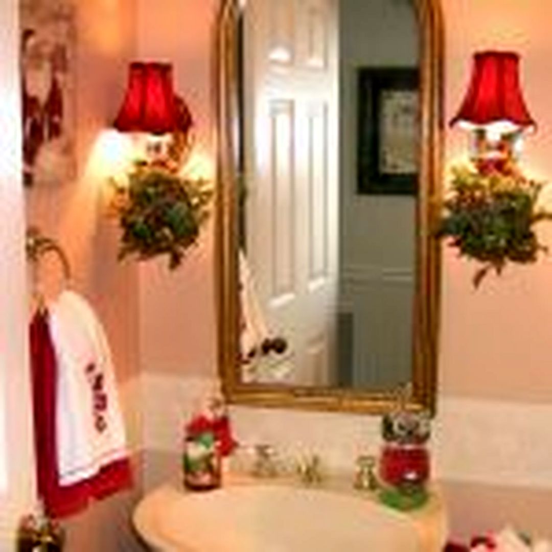 Lovely Bathroom Decoration For Christmas