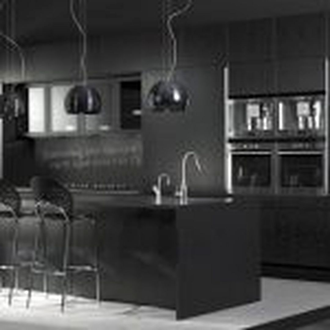 Modern Elegant Black Kitchen Design