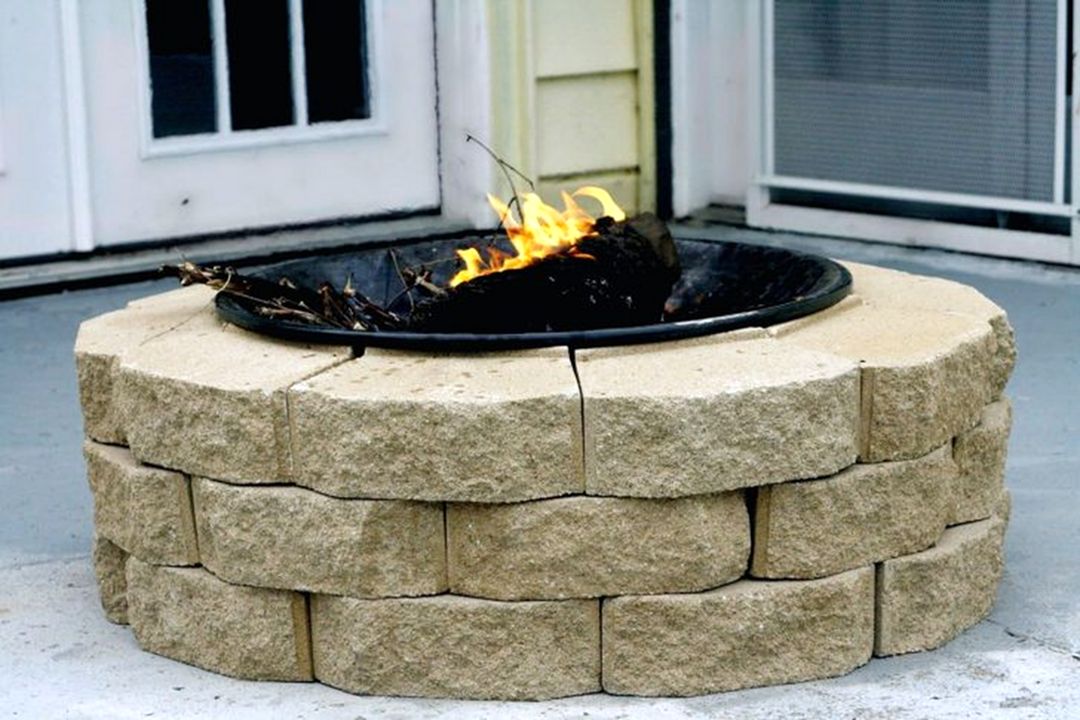 Cool DIY Outdoor Fire Pits And Bowls With Arranged Stone