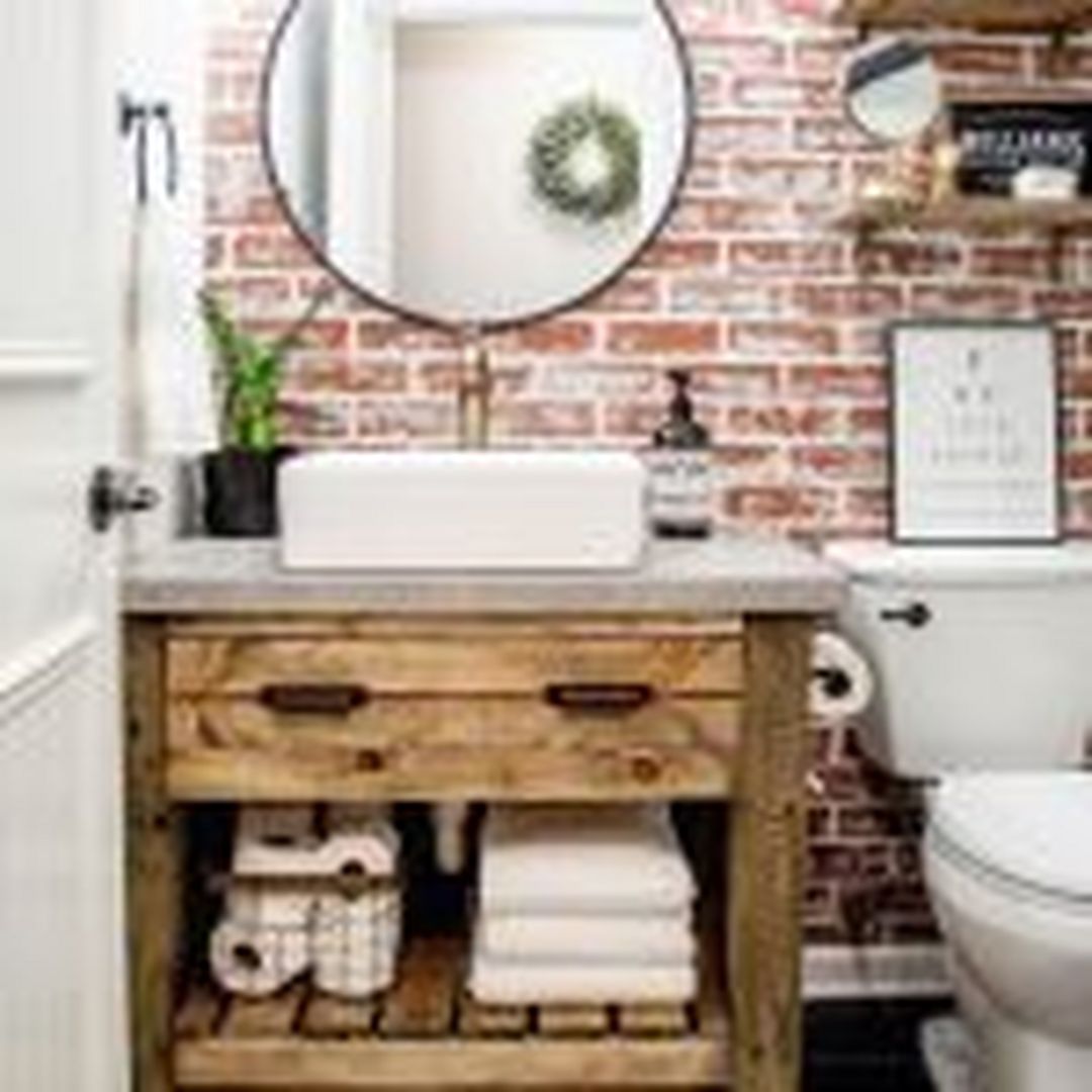 Chic Rustic Bathroomdesign Ideas