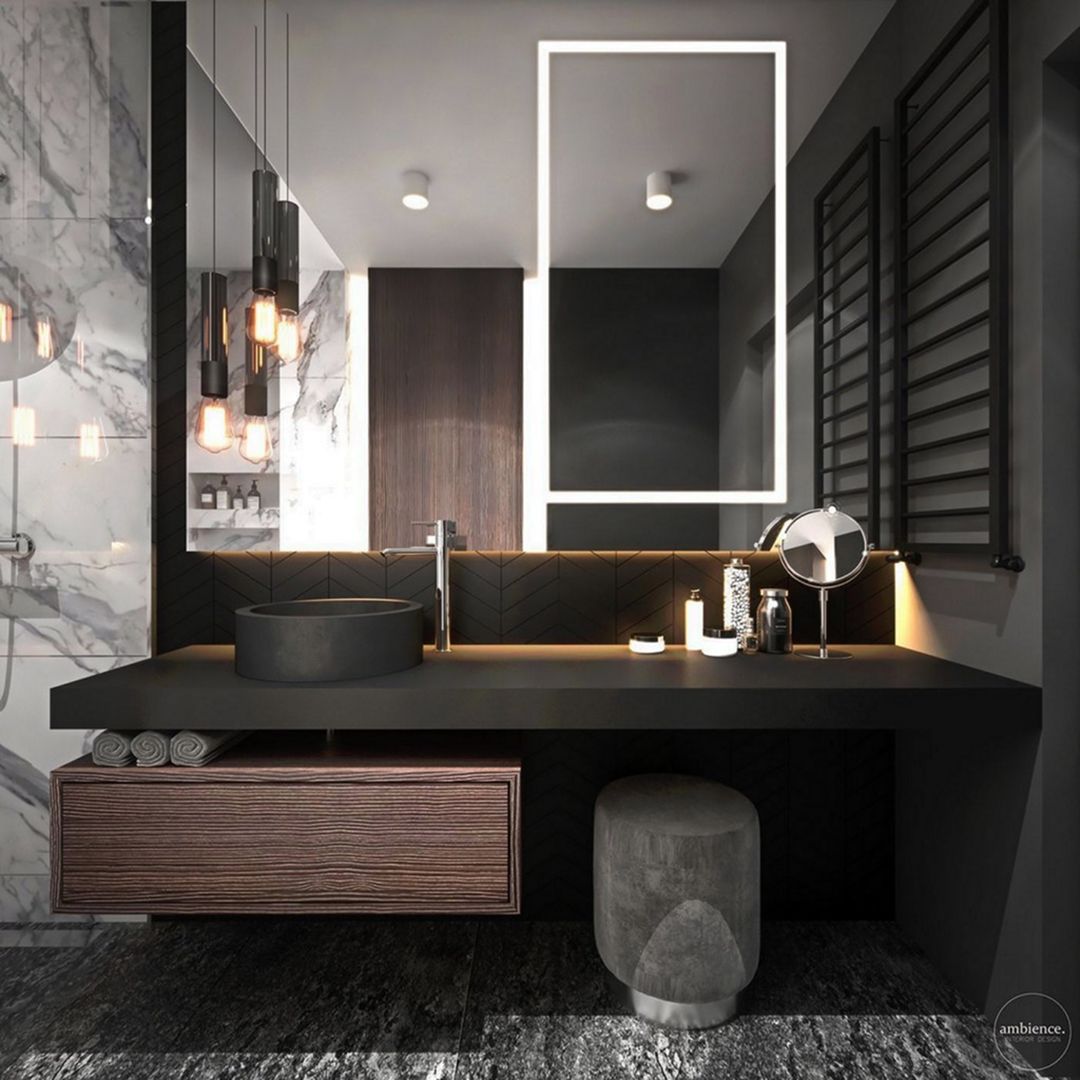 Bathroom With Dark Paint Color Ideas