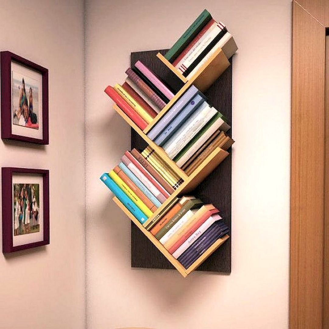 Simple Wall Bookshelves Ideas