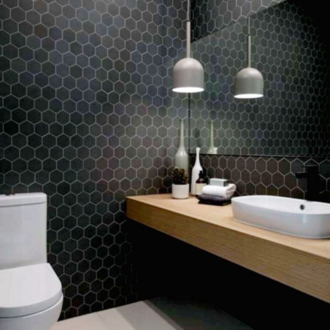 Best black bathroom dark interior designs