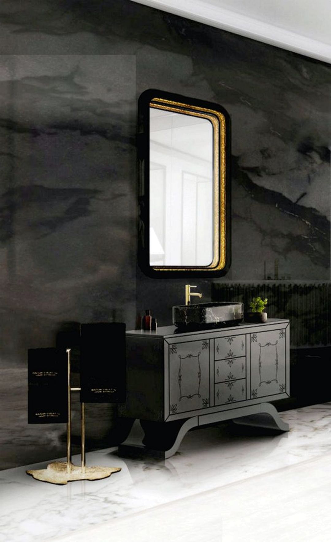 Elegant Black Bathroom Design Ideas