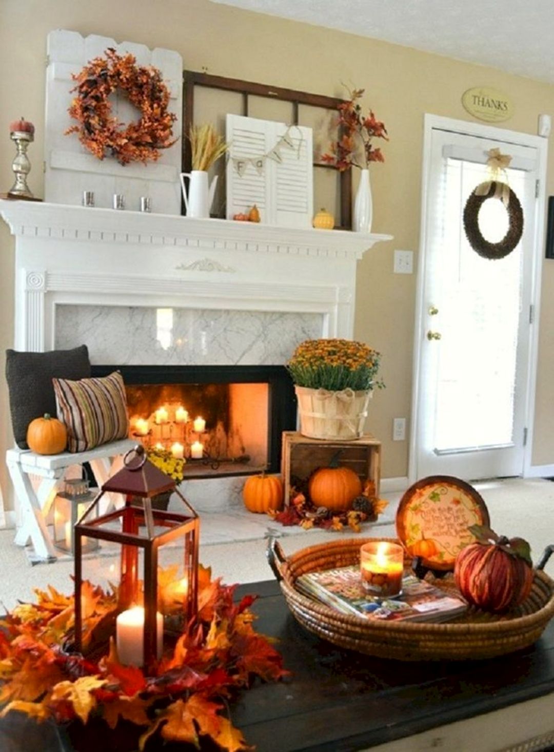 Best fall fireplace decor ideas