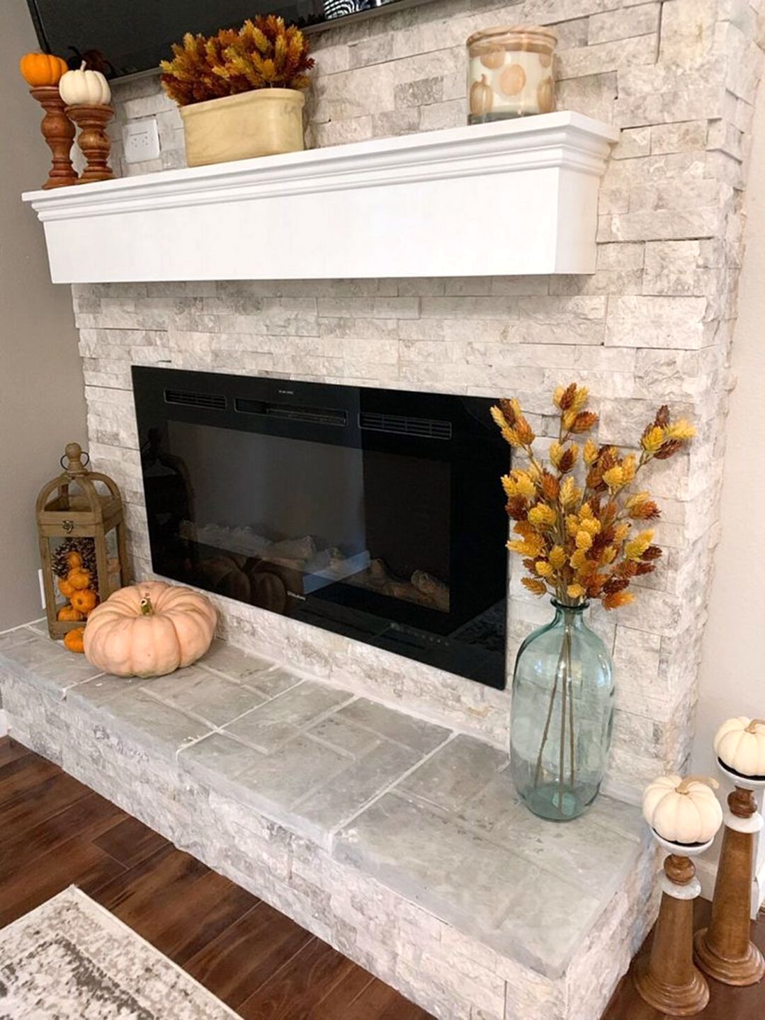 Cup full of sass fall fireplace mantel decor ideas