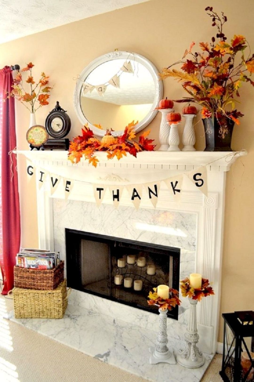 Fall fireplace decor ideas to steal right now