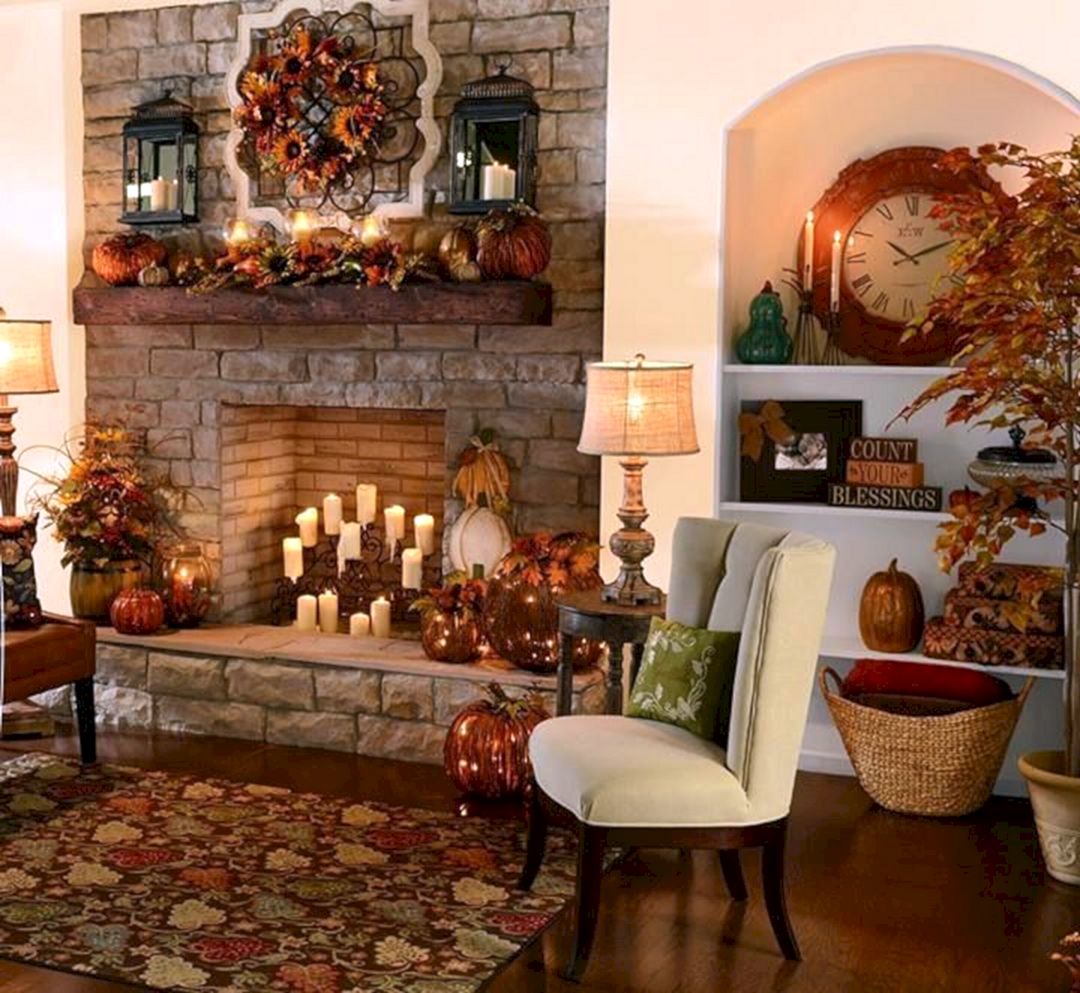 Fall decor living room ideas